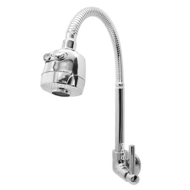 Imagem de Torneira Cozinha Parede Gourmet Ducha Cromado 1168 C-72