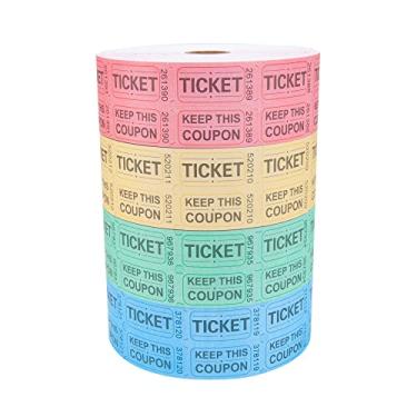 Imagem de Y Essential Paper-Raffle Tickets, (1 rolos de 2000 bilhetes) 4 rolos conjunto total de 4 cores