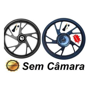 Jogo Roda Liga Leve Moto Biz 125 Biz 110 Rodão Esportiva 5 Pontas Pé  Galinha Preta Par Scud - Roda de Moto - Magazine Luiza