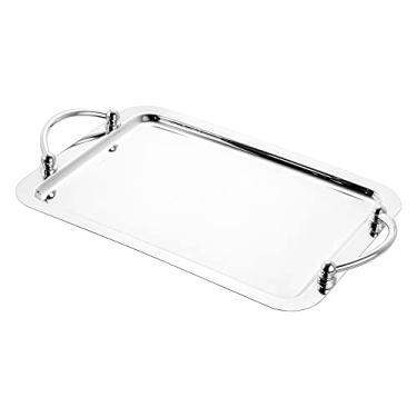 Imagem de Bandeja de Aço Inox com Alça Balls 23cm x 19cm - Wolff