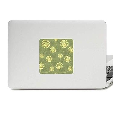 Imagem de Adesivo de vinil verde amarelo dente-de-leão padrão decorativo vinil paster laptop decoração PC
