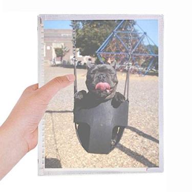 Imagem de Caderno de fotos para animais de estimação Bulldog com folhas soltas e diário recarregável