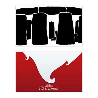 Imagem de Britain Stonehenge United Kingdom Wiltshire Holiday Holiday Merry Christmas Cartões de parabéns mensagem de Natal