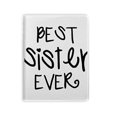 Imagem de Caderno Family Love Bless Best Sister com citações de pasta de goma