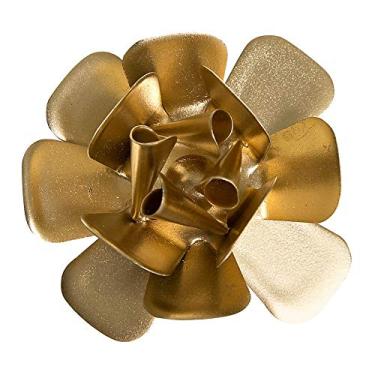 Imagem de Potinho de Mel Flor Metal Quarto Bebê Infantil Menina Menino Dourado
