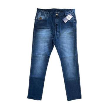 Imagem de Calça Jeans Adulto Skinny Azul Plus Size - Bivik