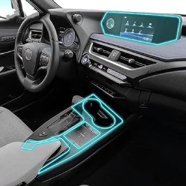 Imagem de LAVIYE Interior do carro GPS navegador console central TPU transparente Película protetora Filme anti-risco, para Lexus UX 2019-2020