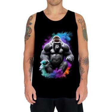 Imagem de Camiseta Regata Gorila Furioso Força Feroz Zoo 1 - Kasubeck Store
