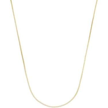 Imagem de Corrente Veneziana Banhada A Ouro 18k Colar 45 Cm Feminina