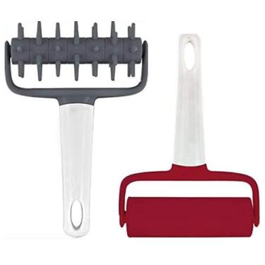 Imagem de Conjunto de 2 Peças de Docas para Rolo de Massa Pizza, Rolo de Pizza e Docker de Massa de Pizza para Economia de Tempo