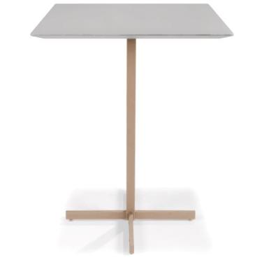 Imagem de Mesa Bistrô Bromélia em Aço Carbono Dourado - Drop mobiliário