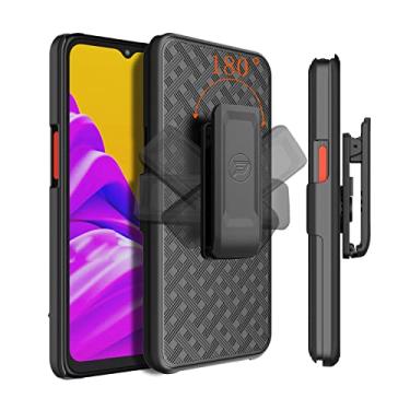 Imagem de Wireless ProTech Capa compatível com Samsung Galaxy XCover6 Pro 5G. Capa fina com suporte e clipe de cinto combo inclui protetor de tela