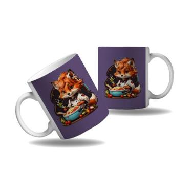 Imagem de Caneca Presente Raposa Cozinheira Chefes Cozinha Profissão 1 - Enjoy S
