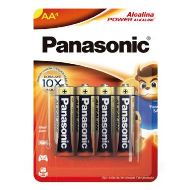 Imagem de Kit Pilha Pequena AA Alcalina Panasonic - 2 cartelas de 4 cada