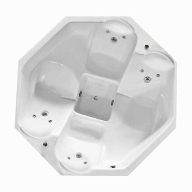 Imagem de Spa Redondo Berlim com hidro em acrílico - LineaPlas, 1,84X1,84X0,71, 