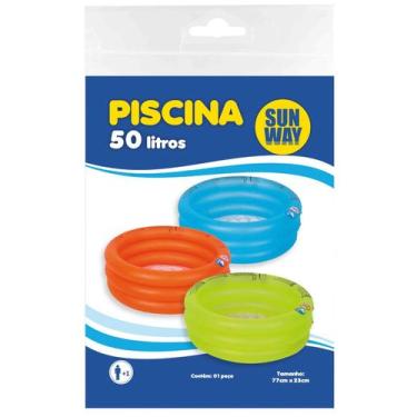 Imagem de Piscina Inflavel Sun Way 50 Litros PVC 77cm X 23cm  AZUL
