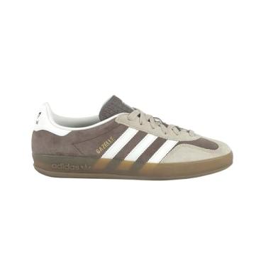 Imagem de adidas Tênis masculino Gazelle Indoor, Earth Strata/Cloud White/Magic Bege, 41