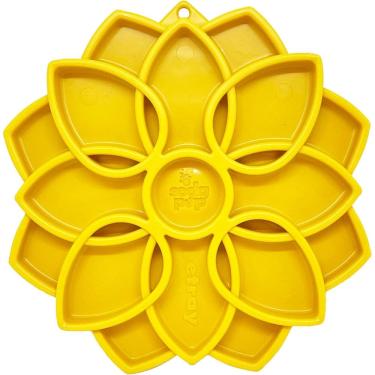 Imagem de Comedouro Lento Mandala eTray SodaPup Tigela de Enriquecimento Interativo Para Cachorro - Amarelo