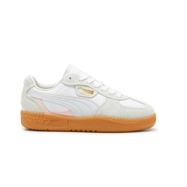 Imagem de Puma Tênis feminino Palermo Moda com cadarço casual - Branco, Branco, 39 BR