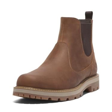 Imagem de Timberland Bota masculina Britton Road Mid Chelsea, Grão integral enferrujado, 14 Wide