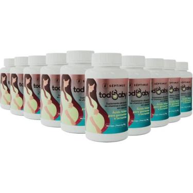 Imagem de Kit 10x TodBaby  Suplemento p/ gestante  90 cápsulas  Vitaminas - Sépt