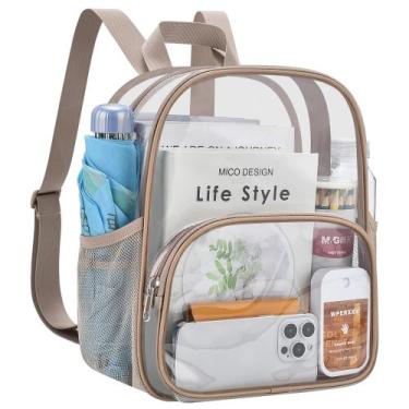 Imagem de Mochila transparente USPECLARE para eventos em estádios, pequena, 29x2