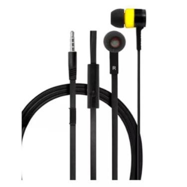 Imagem de Fone de Ouvido P2 In-Ear 5ª Geração (Amarelo) - Super Bass, Microfone Integrado. Compatível com Celulares, Tablets, Notebooks, PCs e Dispositivos de Áudio P2.