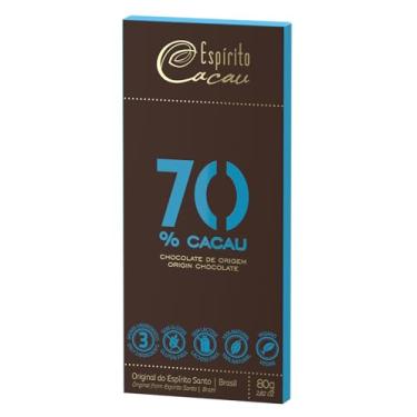 Imagem de Chocolate 70% Cacau Vegano Espírito Cacau 80g