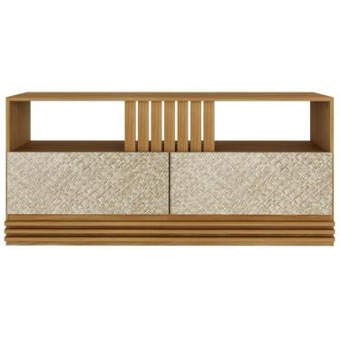 Imagem de Rack 2 Gavetas Para Tv 42 Polegadas R1479 Natural Palha Tecno Mobili Natural Palha