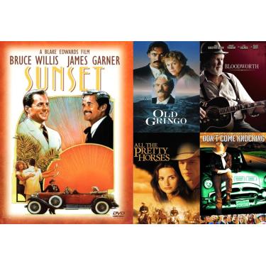 Imagem de gogo2 Sunset (1988) [Dvd] Estrelando Bruce Willis E James Garner, Dirigido Por Blake Edwards + 3 Filmes De Faroeste Bônus (Old Gringo / All The Pretty Horses Don'T Come Knocking Bloodworth)