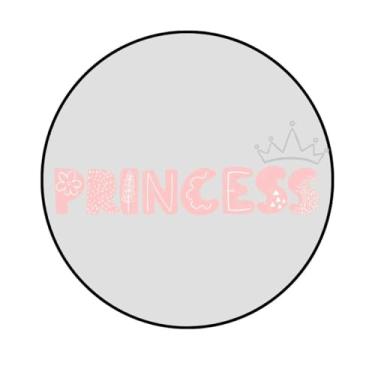 Imagem de Adesivo Decorativo Princesas, Circular, 200mm, Vários Modelos (PR-354, ADESIVO PAPELTRANSPARENTE, 200-MM)