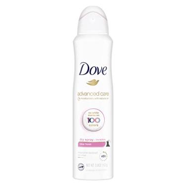 Imagem de Dove Advanced Care Desodorante antitranspirante invisível spray seco sem marcas brancas em 100 cores acabamento transparente 48 horas desodorante protetor de suor e odor para mulheres 107 g