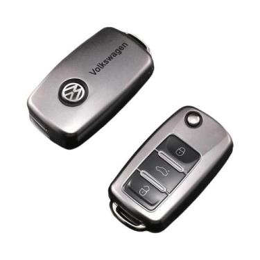 Imagem de VW Volkswagen TPU Capa De Chave De Carro Bolsa De Proteção Completa Pa