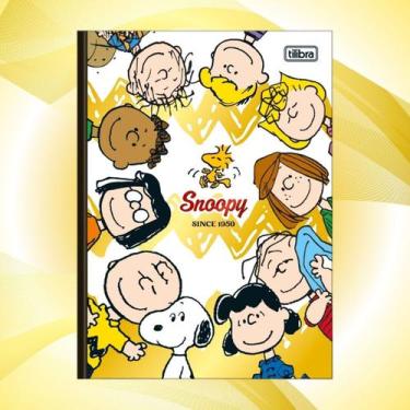 Imagem de Caderno Colegial Brochura Snoopy 17,6 x 23,9cm 1 Matéria 80 Folhas Cap