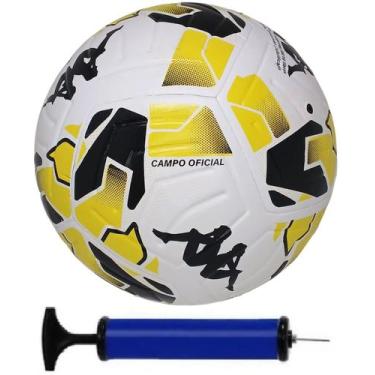 Imagem de Bola campo kappa blasty + bomba de ar, Amarelo