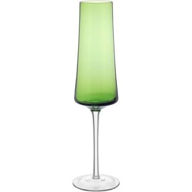 Imagem de JG 2PÇ TAÇAS CHAMPANHE HOME&CO LATOUR VIDRO 210ml 26x7x7cm VERDE