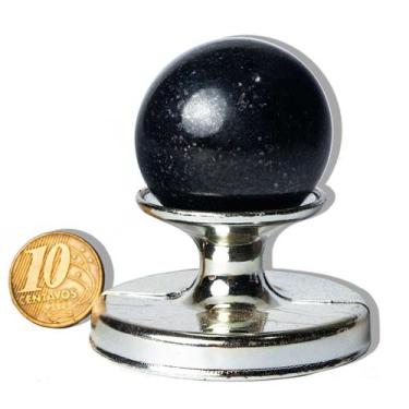 Imagem de 01 Esfera Quartzo Preto Natural 5 a 9 cm 50 a 100 g Tipo A - Cristaisd