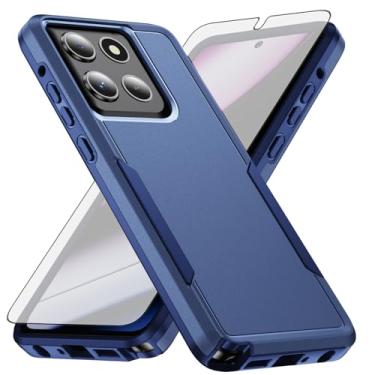 Imagem de Asuwish Capa de celular para Motorola Moto G Stylus 5G 2025 com protetor de tela de vidro temperado e fina híbrida protetora de corpo inteiro, acessórios de celular de camada dupla para celular G5