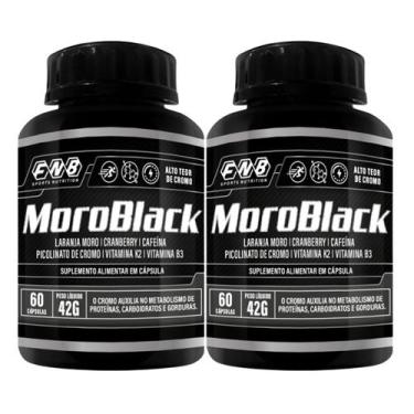 Imagem de Kit 2x MoroBlack Laranja Moro Cranberry Cafeína Cromo Vitamina K2 B3 6