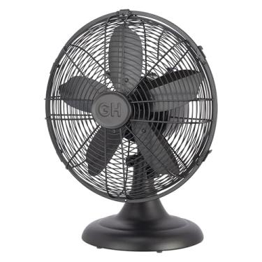 Imagem de Good Housekeeping 92603 12" Retro Table Fan in Matte Black