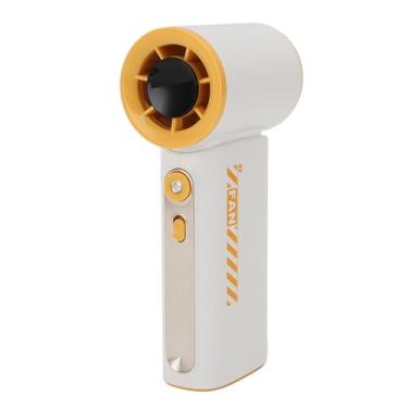 Imagem de Yunseity Ventilador de Turbo Portátil de Alta Velocidade, 100 Velocidades Fãs de Mão Ajustável, Bateria de 3600mAh Bateria USB Recarregável fã Sem Fio para Camping Viagens, Amarelo