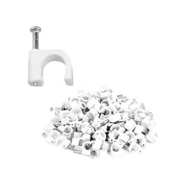 Imagem de Fixa Fixador de Fio Cabo Miguelão 9mm com 100 Unidades