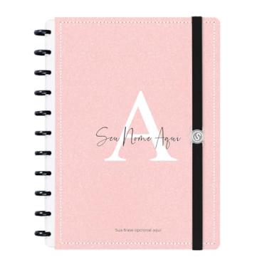 Imagem de Caderno Disco Inteligente Personalizado Iscool G Areia Sand Rosa
