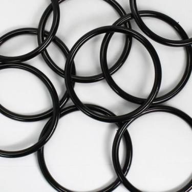Imagem de Kit Com 50 Unidades De Argola 11,5cm Preta Para Artesanato Multiuso - 
