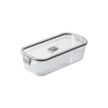 Imagem de Pote Para Mantimentos Slim Multiuso Com Tampa Click Cinza - Paramount