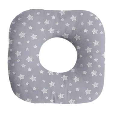 Imagem de Baoblaze Almofada de dormir lateral com protetor auricular e furo para relaxar no sofá de escritório e viagens, Estrela