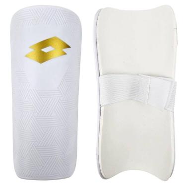 Imagem de Caneleira Lotto Branco Adulto Futebol  Resistente