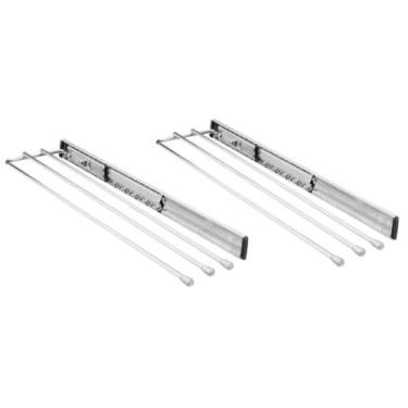 Imagem de Kit 2 Suportes Porta Toalhas Panos de Prato Triplo 41cm Cromado Corred