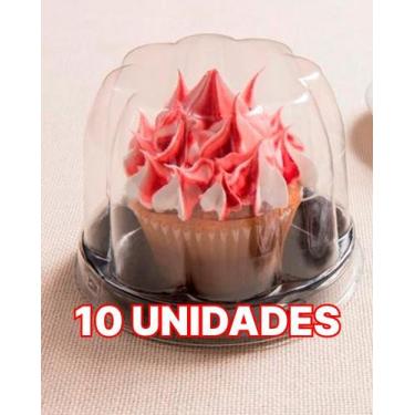 Imagem de 10 Un G 690 Embalagem Cupcake, Mini Panetone, Morango do Amor - Galvan