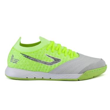 Imagem de Chuteira Topper Dominator Fuse Futsal Amarelo Fluor/Branco,43